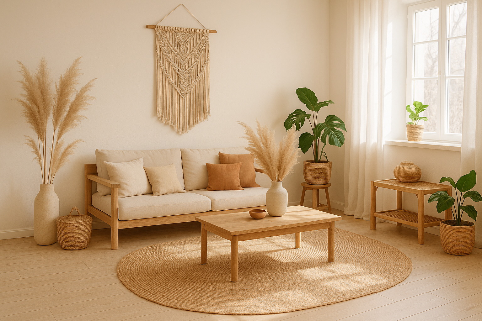 DECO D INTERIEUR STYLE BOHEME MINIMALISTE NATUREL 