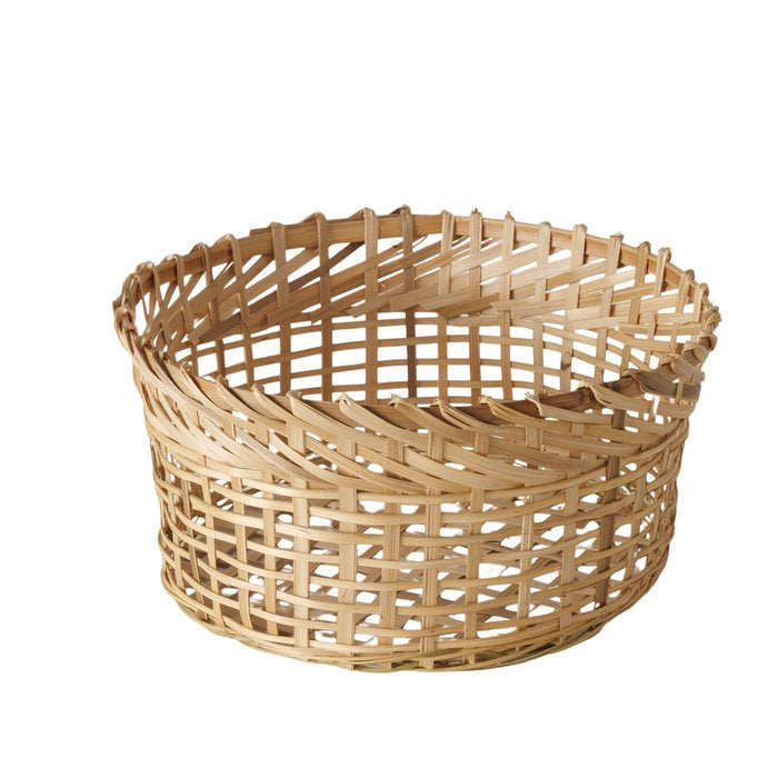 Panier Bando tressé en bambou- Trio fait main